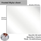 Milky Translucent Blank Mylar Stencil Sheets - Image 2