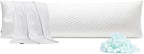 Rainmr Extra Long Body Pillow Memory Foam 180x50cm – Firm King Size Body Pillows by RainmrBedding