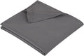 Twin Flat Sheet Only，66x96Inch Dark Gray by Hotella