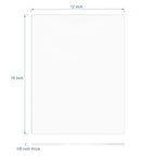 KAITELA Pack of 10 Clear Acrylic Sheets 12" x 16" Cast Plexiglass Panel 1/8" - Image 3