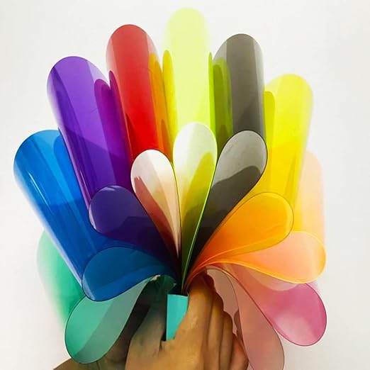 Tong Gu 5PCS Colored A4 PVC Flexible Plastic Sheets Transparent Gel Clear DIY - Image 4