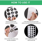 Outus Vinyl Storage Rack Acrylic 15 Holes Vinyl Roll Holder Craft Paper Storage - Image 4