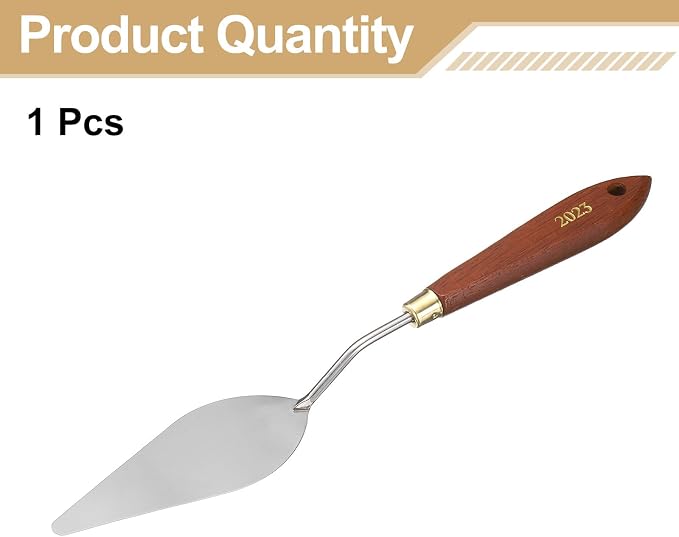 HARFINGTON Palette Knife Painting Tool 3.94" x 1.42" Stainless Steel Teardrop - Image 3