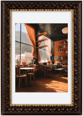 Golden State Art, 8X12 Ornate Finish Photo Frame by GoldenStateArt