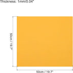 MECCANIXITY EVA Foam Sheets Gold Tone 19.7 Inch x 19.7 Inch 1mm Thick Crafts - Image 2