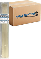 Kable Kontrol Cable Zip Ties Natural White 1, 50 Lbs Tensile Strength, Bulk Pack by KABLEKONTROL%C2%AE