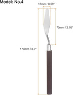 HARFINGTON 2pcs No.4 Palette Knives 15mm Width Stainless Steel Large Pointy - Image 2