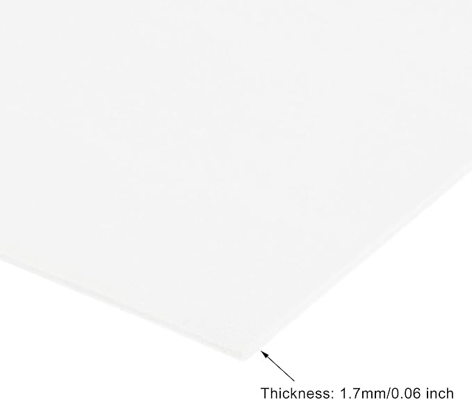 uxcell White EVA Foam Sheets 11 x 8 inch 1.7mm Thickness - Image 3