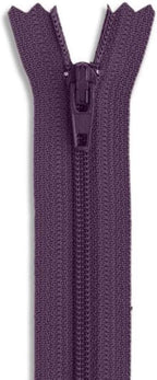 Nylon Coil Zipper 24 Inch Non-Separating Closed End – Purple – Replacement by Metalandbrassco