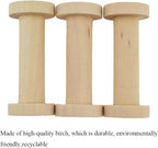 HAHIYO 2.76Inch/7cm 3PCs Natural Wood Unfinished Wooden Empty Thread Spool - Image 5