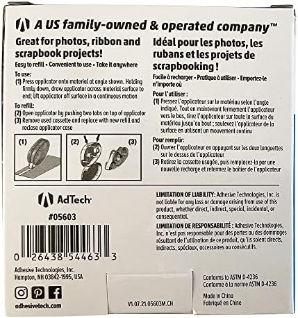 AdTech 5603 Permanent Crafter's Tape, 0.31" x 315" - Image 4