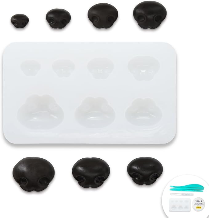 Nuvretk 7 Cute Silicone Molds for Needle Felting by Unknown