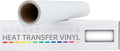 VinylRus Heat Transfer Vinyl-12” x 6ft White Iron on Vinyl Roll by VinylRus