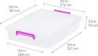 IRIS USA 6 Qt. Plastic Craft Storage Container Bins - Image 2