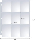 120 Pack 9 Pocket Page Protectors, Sooez Single Sided Trading Card Sleeves - Image 6