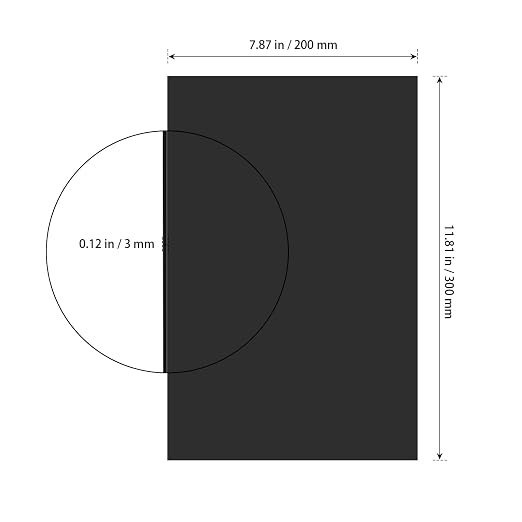 SHEUTSAN 8 Pack Black Acrylic Sheet, 11.8 x 7.87 x 1/8 Inch Plastic Board - Image 2