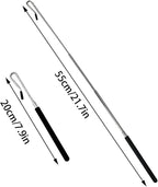 2PCS Silver Stainless Steel Puppet Arm Control Rods - Image 2