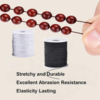LUSTEMBER Stretchy String for Bracelets, 4 Rolls 1 mm Sturdy Elastic String - Image 5