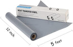 guangyintong Heat Transfer Vinyl Silver HTV Rolls, Glossy Surface HTV Vinyl - Image 3