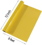 TUMIYA Yellow Heat Transfer Vinyl HTV Rolls, Glossy Adhesive HTV Vinyl - Image 3