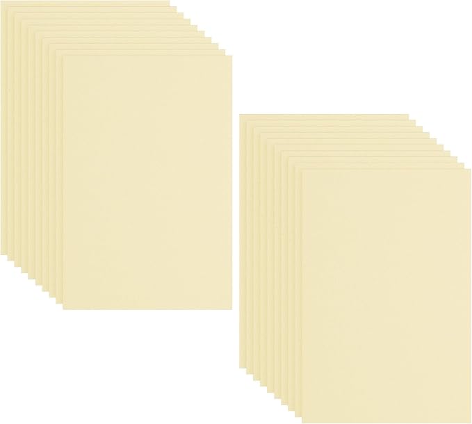 PATIKIL 20 Pack EVA Foam Sheets, Light Yellow by PATIKIL