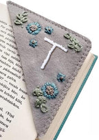 MOTEERLLU Personalized Hand Embroidered Corner Bookmark by MOTEERLLU