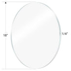 1 Pieces 1/4" Round Plexiglass Sheet, 18 Inch Diameter Clear Acrylic Circle - Image 4