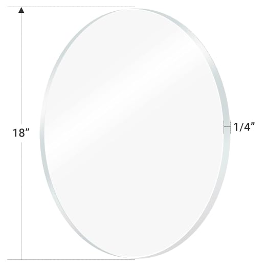 1 Pieces 1/4" Round Plexiglass Sheet, 18 Inch Diameter Clear Acrylic Circle - Image 4