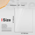 KINLINK 12x16 Acrylic Sheets, 1/8inch Clear Plexiglass Sheets, Transparent - Image 2