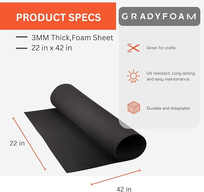 Lotus Foam Large 3mm EVA Foam Sheet - Image 4