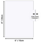 10 Pack 6" x 8" Clear Acrylic Sheet 0.04" Thick Plexiglass Sheet - Image 3