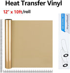 guangyintong Heat Transfer Vinyl Soil Golden HTV Rolls, Matte Surface PU - Image 2