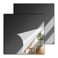 2 Pcs 8x8 Inch Black Acrylic Mirror Sheet, 1/8 Inch Thick Opaque Glossy Mirror by CEUQIESO