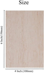 12 Pack 1/8 Balsa Wood Sheets 4 x 6 Inch Natural Plywood Unfinished Wood Board - Image 4