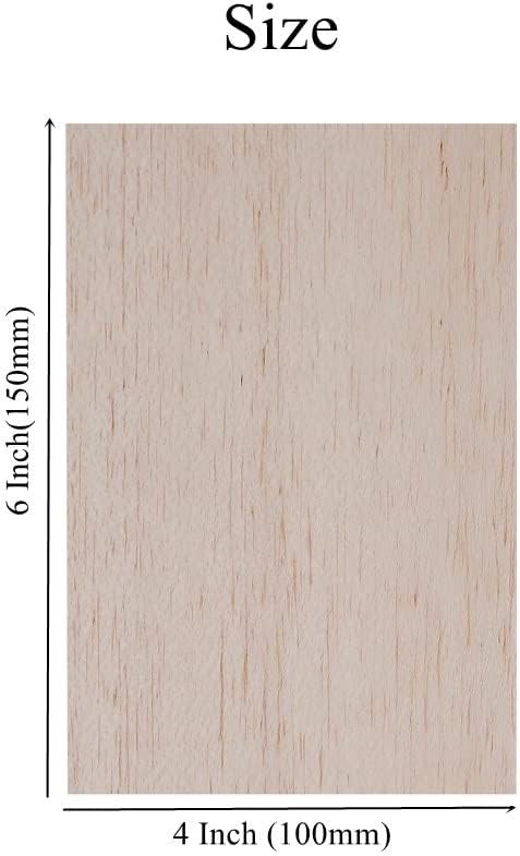 12 Pack 1/8 Balsa Wood Sheets 4 x 6 Inch Natural Plywood Unfinished Wood Board - Image 4