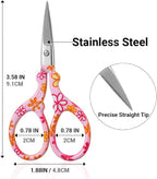 2PCS Sewing Embroidery Scissors, 3.6 Inches Sharp Stainless Steel Crochet - Image 8