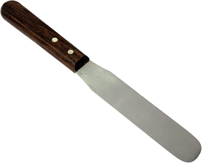 HTS 316L9 9.25" Large Wood Handle Stainless Steel Palette Knife by HTS