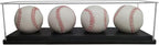 Baseball Display Case for 4 Pack in one, Baseball Holders for Balls Display by WANLIAN