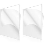 2 Pcs 1/16 Inch Thick Clear Acrylic Sheet 12 x 12 Inch Transparent Acrylic by Outus