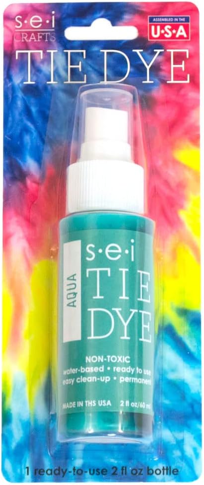 S.E.I. Aqua Tie Dye Spray Bottle: 2oz. Non Toxic Fabric Dye Spray, DIY - Image 4
