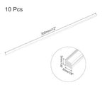 MECCANIXITY 10pcs Acrylic Square Rods 1/8" x 12" Clear Acrylic Dowel Rods - Image 2