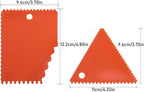 LRONG 6PCS Pottery Tools Plastic Clay Scraper Set Scraping Handle Carved Soft - Image 3
