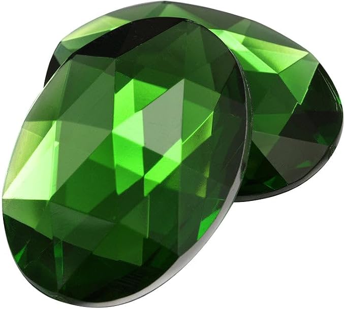 40x30mm Large Flat Back Oval Acrylic Rhinestones Cosplay Costume Gems Plastic - Image 2