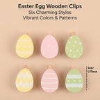 18 Pack Colorful Egg Wooden Clothespins, Mini Decorative Clips - Image 7