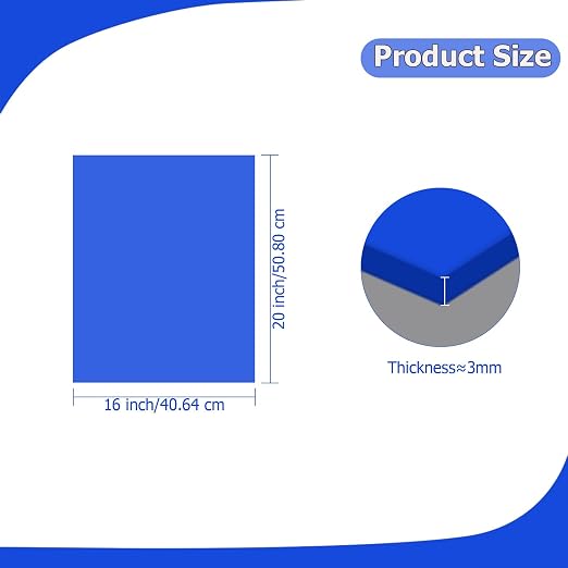2 Pack 16'' x 20'' Translucent Blue Acrylic Sheet, 3mm Thick Acrylic Plastic - Image 2