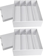 RLAVBL 2-Pack 3600 Count Trading Card Storage Box, 4 Row Cardboard Card Boxes by RLAVBL