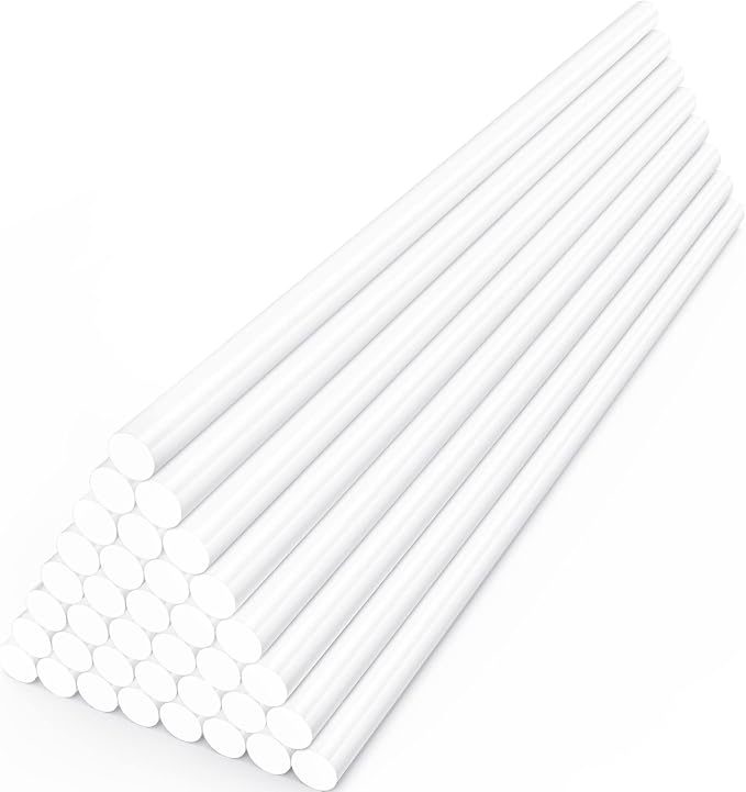 White Hot Glue Sticks Bulk, 36 Pack Mini Glue Sticks by ENPOINT