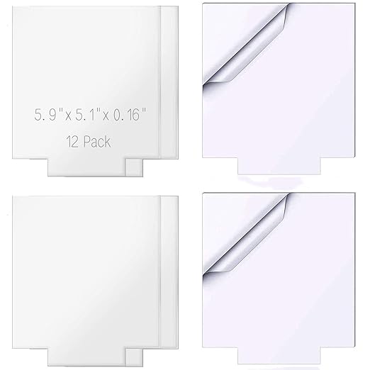 Acrylic Sheet Clear Cast for LED Light Base | Square Blanks DIY Laser Cutting by Senbota