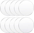 Yalikop 10 Pcs 9 Inch Acrylic Circle Blanks Clear Disc Round Transparent by Yalikop