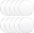 Yalikop 10 Pcs 10 Inch Acrylic Circle Blanks Clear Disc Round Transparent by Yalikop